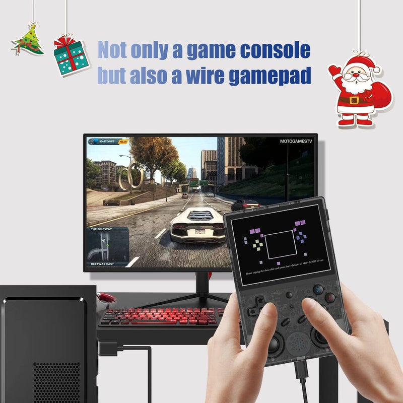 Aivuidbs RG353VS Retro Handheld Game Linux System RG3566 3.5 inch IPS Screen,RG353VS with 64G TF Card Pre-Installed 4452 Games Supports 5G WiFi 4.2 Bluetooth Online Fighting,Streaming and HDMI rg 353v - Image 2